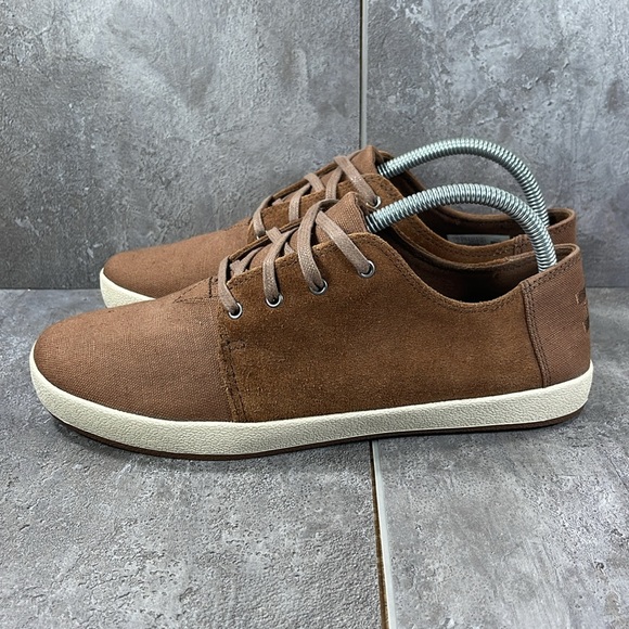 Toms Mens Payton Bark Oiled Suede Cotton Twill - Picture 3 of 8